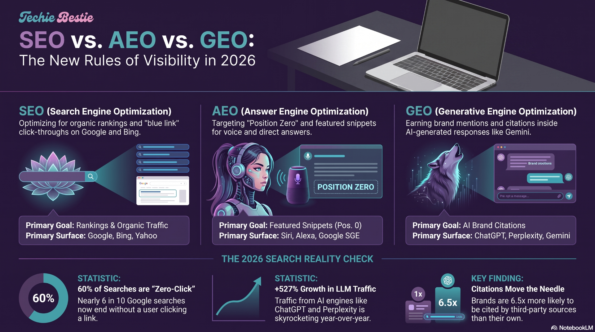 Evolution of Search Visibility Strategies: SEO vs AEO vs GEO